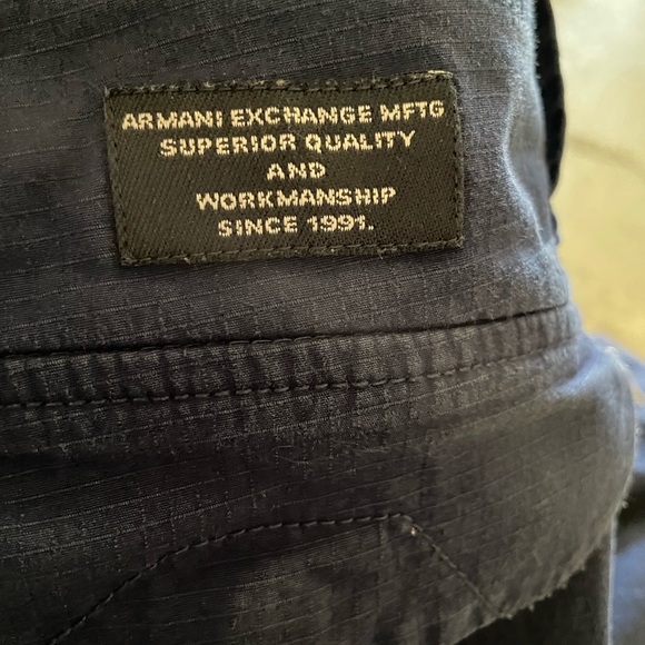 CRAZY DOUBLE ZIPPER ARMANI EXCHANGE A/X RIPSTOP SURF STYLE CARGO SHORTS SIZE 34W - Picture 6 of 13